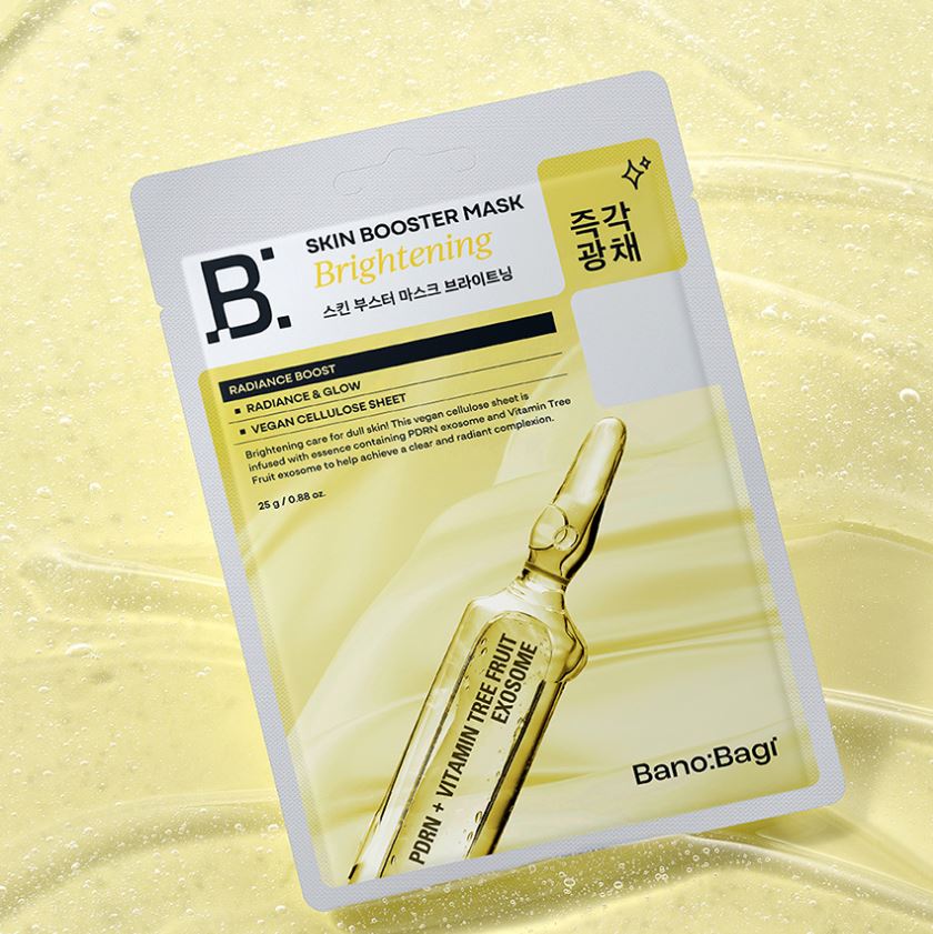 SKIN BOOSTER MASK BRIGHTENING l Kirkastava korealainen kangasnaamio l Bano:Bagi