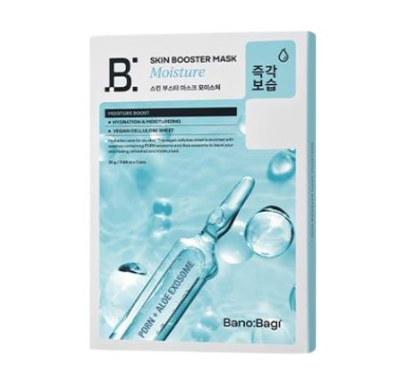 SKIN BOOSTER MASK MOISTURE l Kosteuttava korealainen kangasnaamio l Bano:Bagi