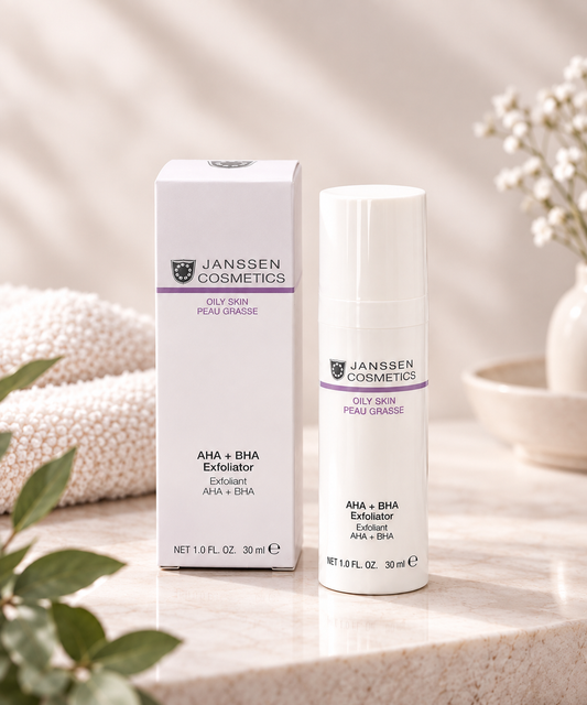 AHA + BHA EXFOLIATOR - Hedelmähappokuorinta jokaiselle ihotyypille l Janssen Cosmetics