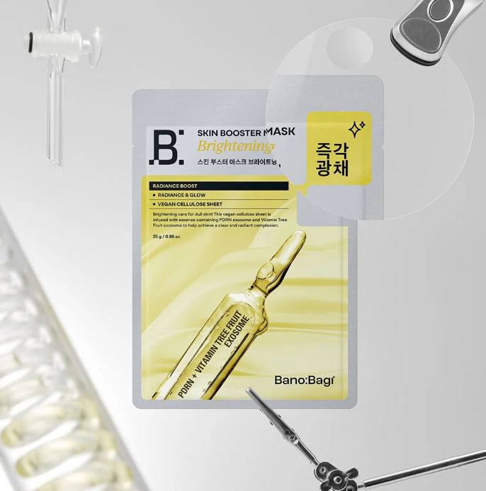 SKIN BOOSTER MASK BRIGHTENING l Kirkastava korealainen kangasnaamio l Bano:Bagi